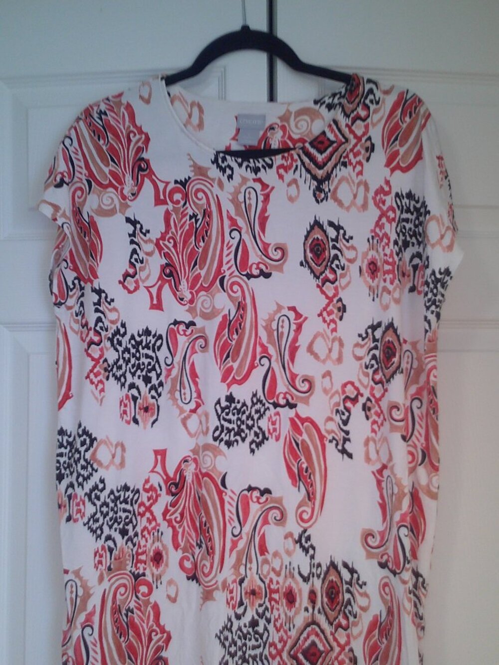Chico's Touch of Cool Ikat Wedge Tunic size 1 / M /us8